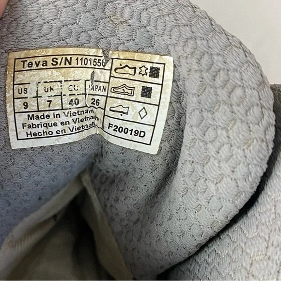 Ahnu X Teva Sugarpine II Women's Mid Hiking Boot 9 Blue Waterproof Air Vibram - Picture 10 of 10